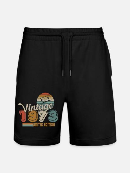 1973 - Stanley/Stella Unisex Bio Joggingshorts Trainer  - Schwarz
