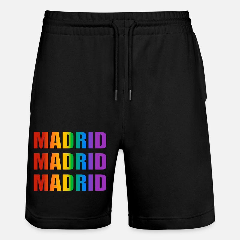 Fierté LGBTQ de Madrid - Short de jogging bio TRAINER Stanley/Stella unisexe - noir
