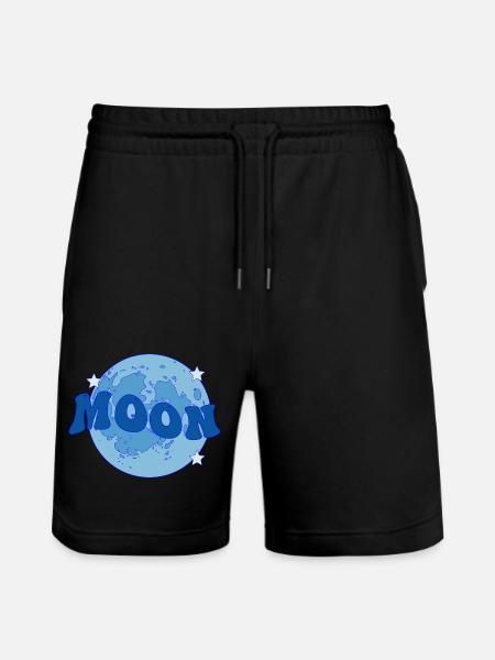 MOON - Stanley/Stella Trainer Unisex Organic Jogging Shorts - black