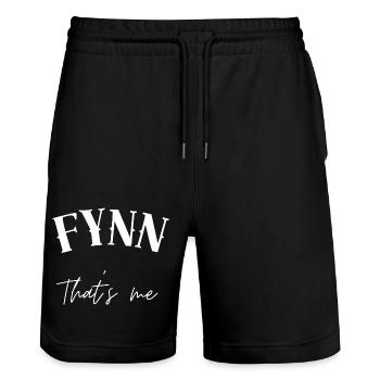 Fynn est mon nom Fyn Gifts Fin Finlande - Short de jogging bio TRAINER Stanley/Stella unisexe - noir - Devant - Nik (191cm) & Marisol (170cm)