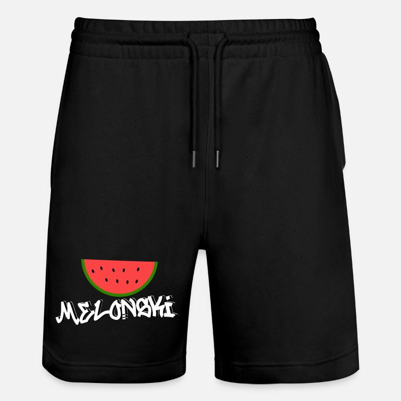 Melonski Melon - Short de jogging bio TRAINER Stanley/Stella unisexe - noir