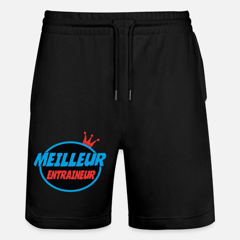 MEILLEUR ENTRAINEUR - Short de jogging bio TRAINER Stanley/Stella unisexe - noir