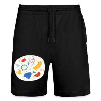 Big Climbing Holds - Stanley/Stella Trainer Unisex Organic Jogging Shorts - black - Front - Nik (191cm) & Marisol (170cm)