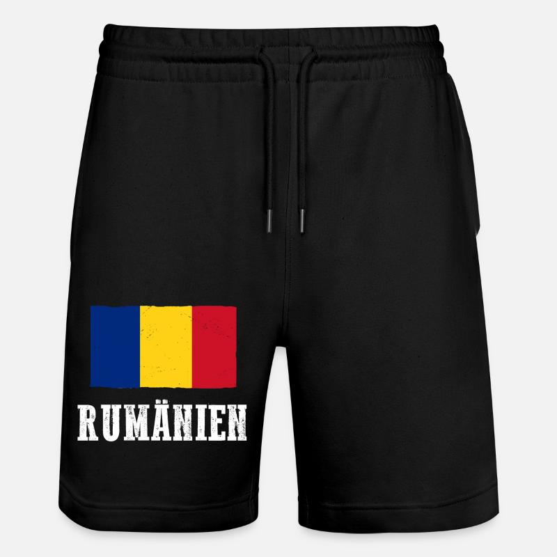 Roumains Roumanie - Short de jogging bio TRAINER Stanley/Stella unisexe - noir