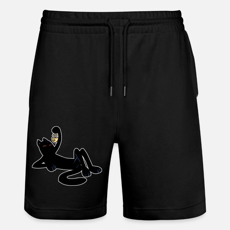 A cat pasha - Stanley/Stella Trainer Unisex Organic Jogging Shorts - black