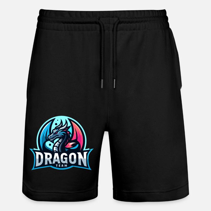 Das Drachen-Team - Stanley/Stella Unisex Bio Joggingshorts Trainer  - Schwarz