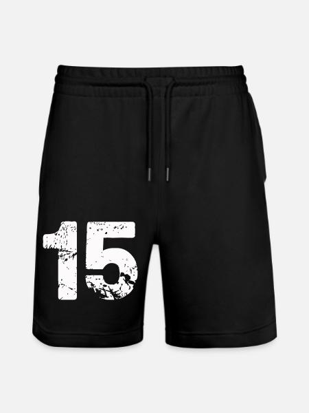 15 - Stanley/Stella Unisex Bio Joggingshorts Trainer - Schwarz