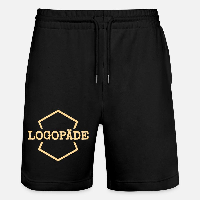 Arbeit Logopäde - Stanley/Stella Unisex Bio Joggingshorts Trainer  - Schwarz