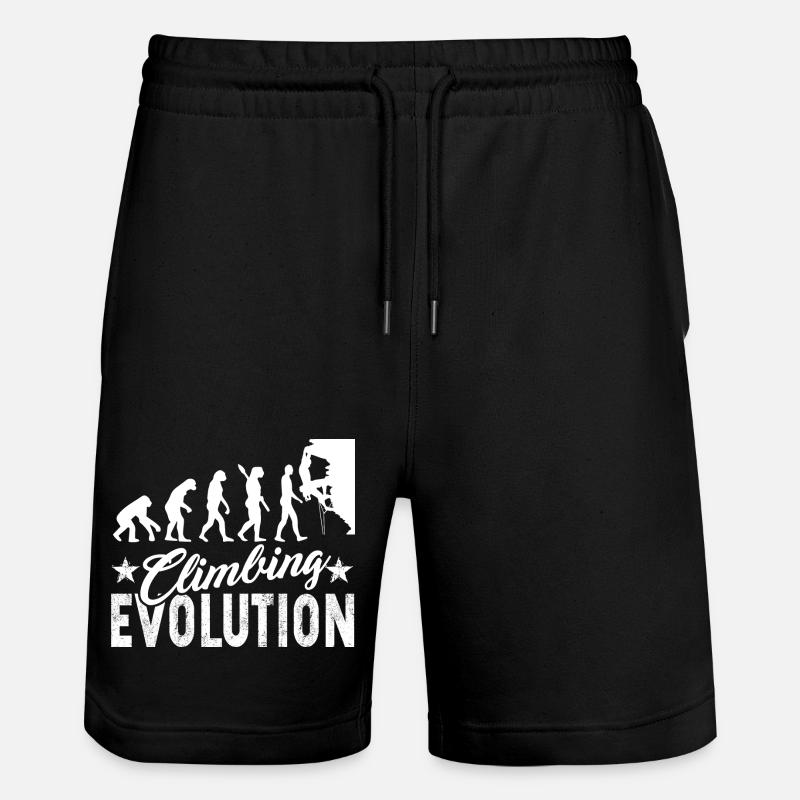 Climbing Evolution - Stanley/Stella Trainer Unisex Organic Jogging Shorts - black