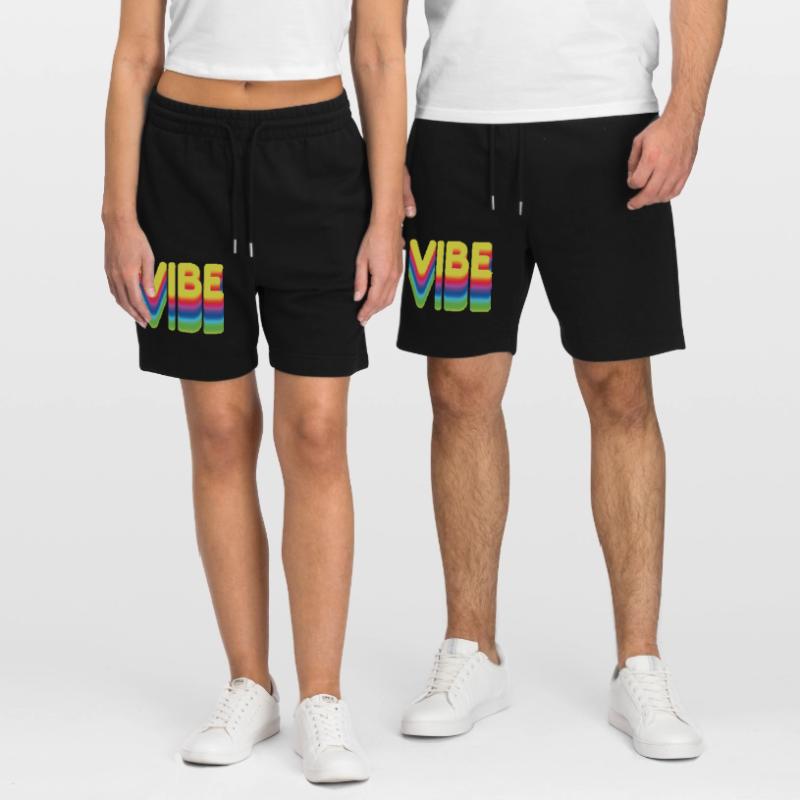 Nur gute Vibes - retro style Stanley/Stella Unisex Bio Joggingshorts Trainer 