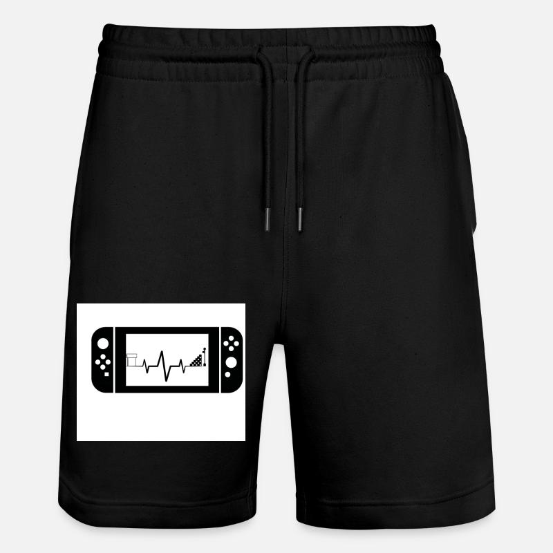 Zocken - Stanley/Stella Unisex Bio Joggingshorts Trainer  - Schwarz