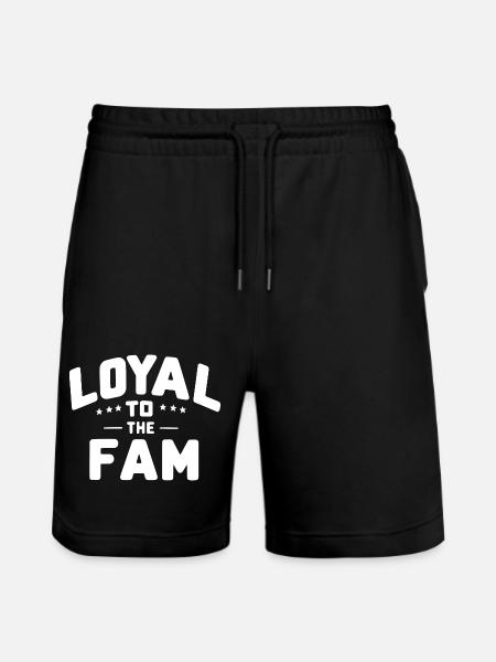 Loyal to the Fam - Stanley/Stella Trainer Unisex Organic Jogging Shorts - black