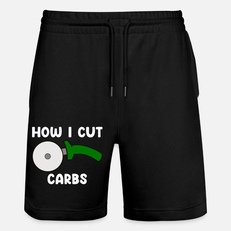 Pizza - Stanley/Stella Trainer Unisex Organic Jogging Shorts - black