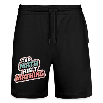 The Math Ain't Mathing 7 - Stanley/Stella Unisex Bio Joggingshorts Trainer  - Schwarz - Vorne - Nik (191cm) & Marisol (170cm)