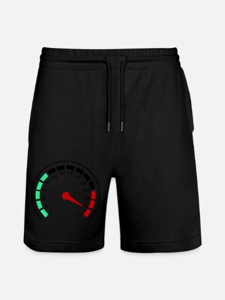 Speedometer - Stanley/Stella Trainer Unisex Organic Jogging Shorts - black