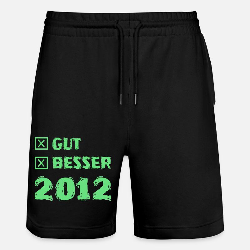 Besser 2012 - Stanley/Stella Unisex Bio Joggingshorts Trainer  - Schwarz