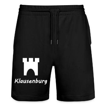 Klausenburg in Siebenbürgen - Stanley/Stella Unisex Bio Joggingshorts Trainer  - Schwarz - Vorne - Nik (191cm) & Marisol (170cm)