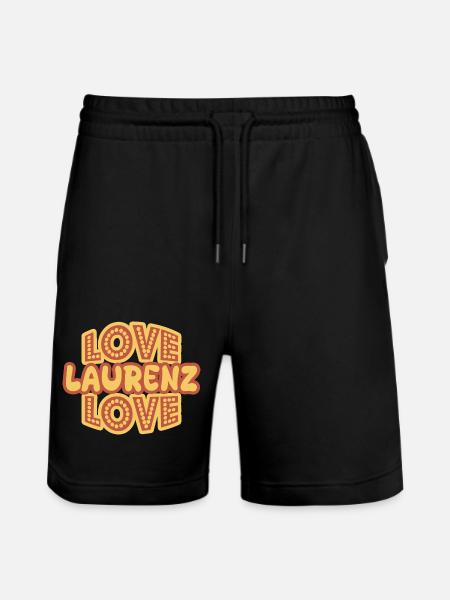 Gift for Laurenz - Stanley/Stella Trainer Unisex Organic Jogging Shorts - black