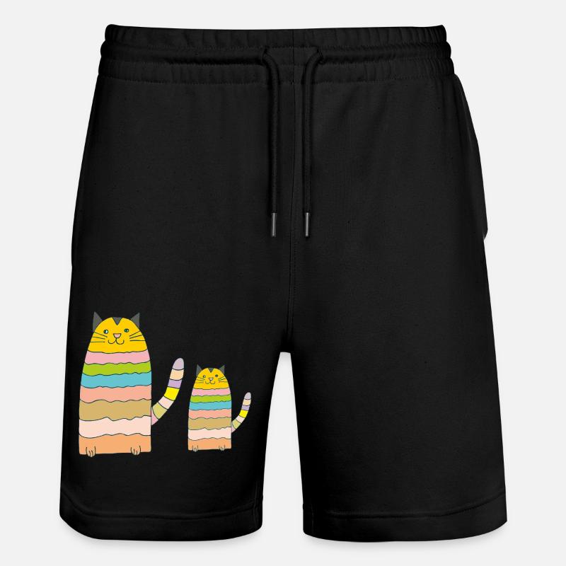 Chat Mère Enfant - Short de jogging bio TRAINER Stanley/Stella unisexe - noir