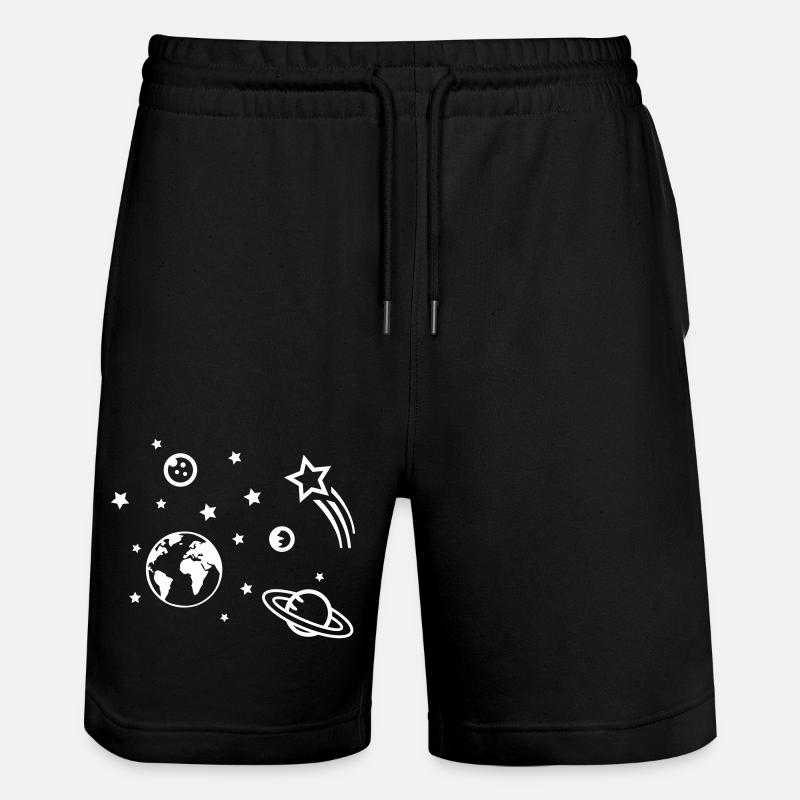 univers espace - Short de jogging bio TRAINER Stanley/Stella unisexe - noir
