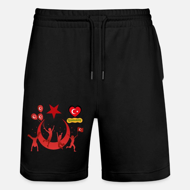 Turkiyelove - Short de jogging bio TRAINER Stanley/Stella unisexe - noir