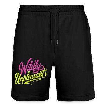 Wildly Unpleasant 8 - Stanley/Stella Unisex Bio Joggingshorts Trainer  - Schwarz - Vorne - Nik (191cm) & Marisol (170cm)
