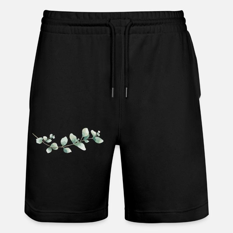 Eukalyptus - Stanley/Stella Unisex Bio Joggingshorts Trainer  - Schwarz