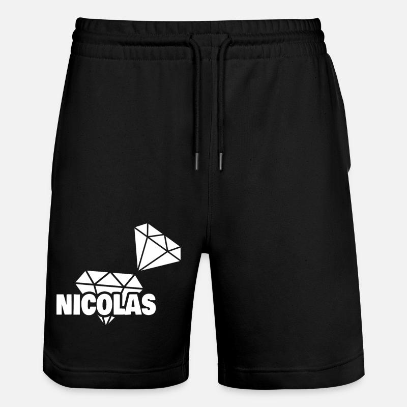 Kostbar Nicolas - Stanley/Stella Unisex Bio Joggingshorts Trainer  - Schwarz