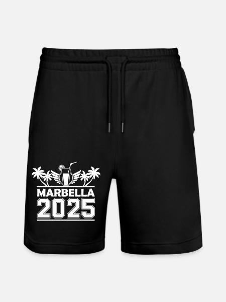 Marbella 2025 - Stanley/Stella Unisex Bio Joggingshorts Trainer  - Schwarz