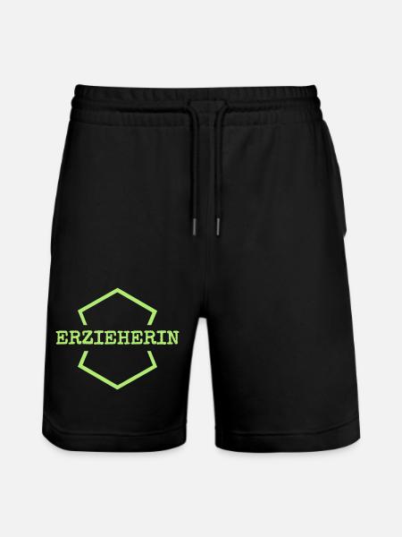 Arbeit Erzieherin - Stanley/Stella Unisex Bio Joggingshorts Trainer  - Schwarz