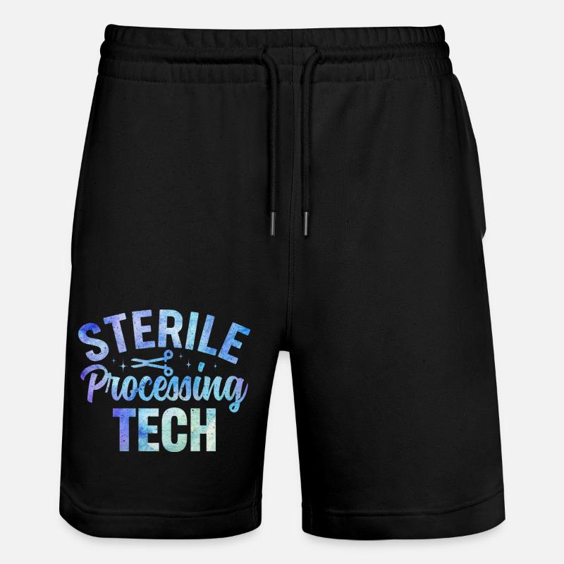 Sterile Processing Tech Medicine Design - Stanley/Stella Trainer Unisex Organic Jogging Shorts - black