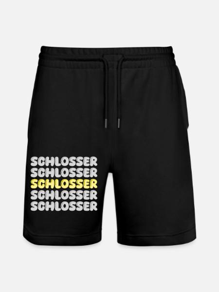 Gift for locksmith - Stanley/Stella Trainer Unisex Organic Jogging Shorts - black