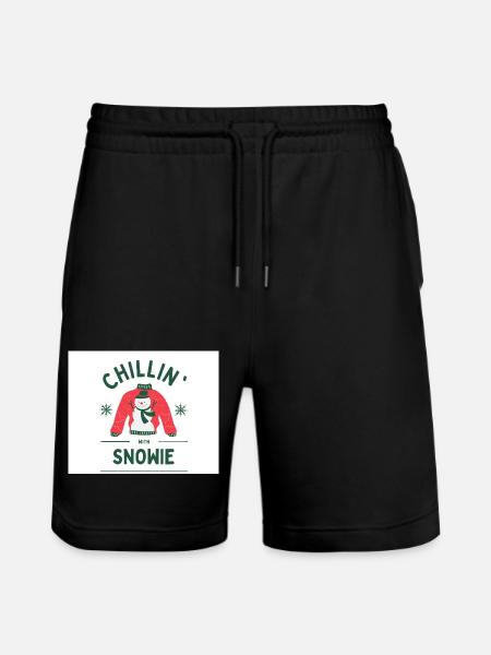 Snowie - Stanley/Stella Unisex Bio Joggingshorts Trainer  - Schwarz