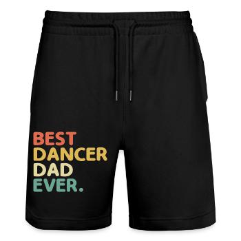 Best Dancer Dad Ever For Dancing Dancer - Stanley/Stella Trainer Unisex Organic Jogging Shorts - black - Front - Nik (191cm) & Marisol (170cm)