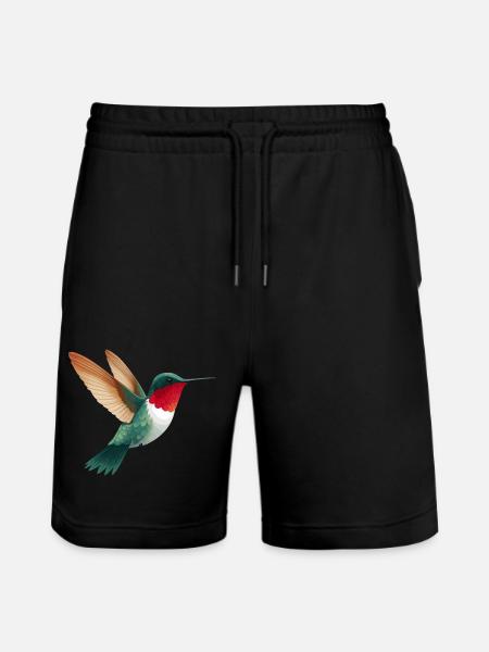 Hummingbird - Stanley/Stella Trainer Unisex Organic Jogging Shorts - black