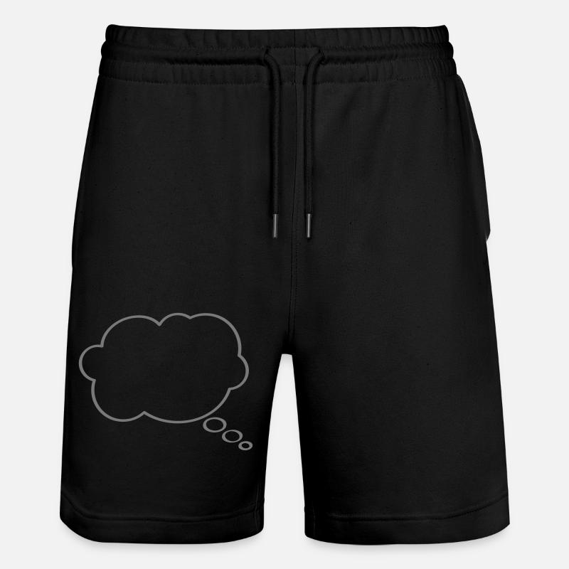 Thought Bubble - Stanley/Stella Unisex Bio Joggingshorts Trainer  - Schwarz