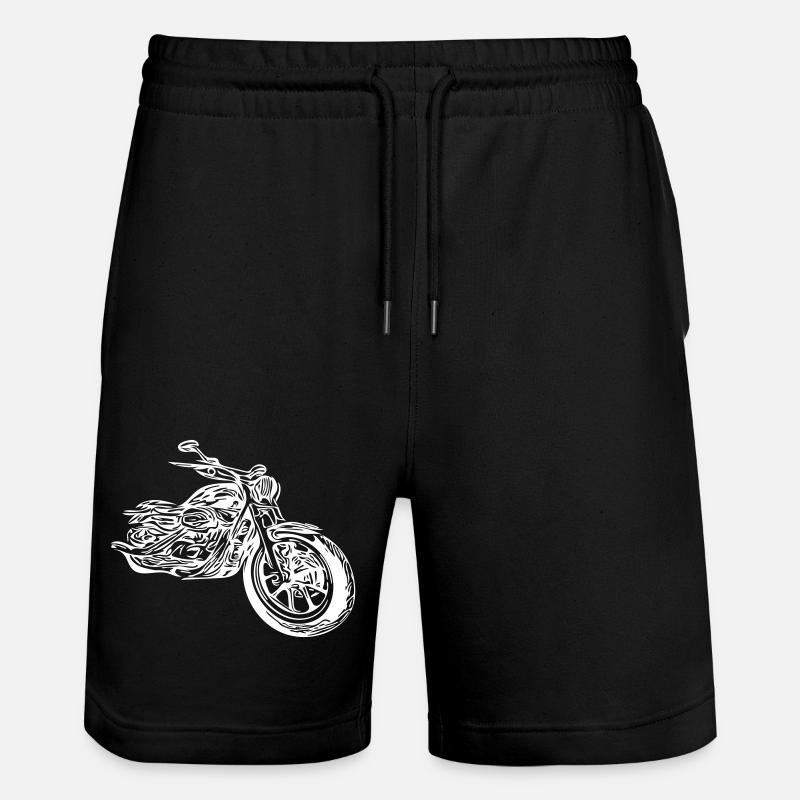 Rythme cardiaque de moto - Short de jogging bio TRAINER Stanley/Stella unisexe - noir