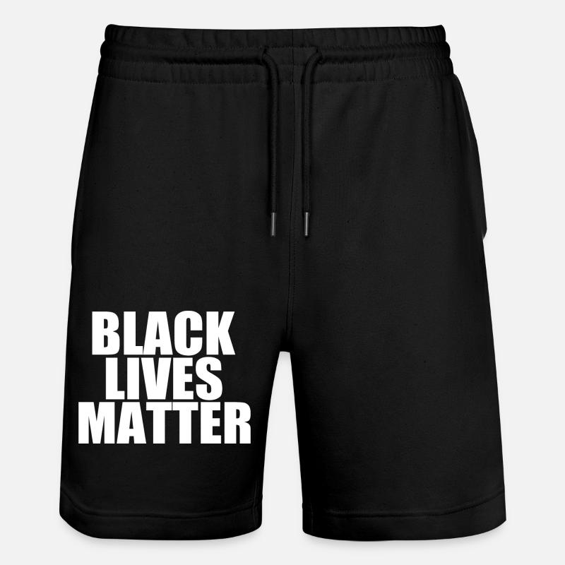 Les vies noires comptent - Short de jogging bio TRAINER Stanley/Stella unisexe - noir