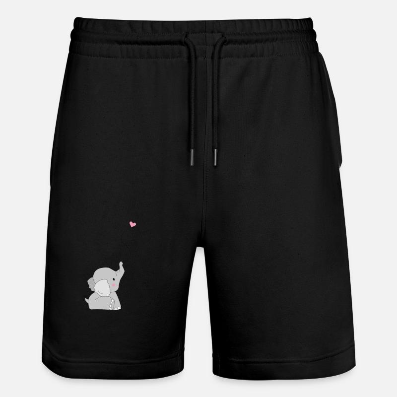 Eddi Elefant - present - present idea - Stanley/Stella Trainer Unisex Organic Jogging Shorts - black