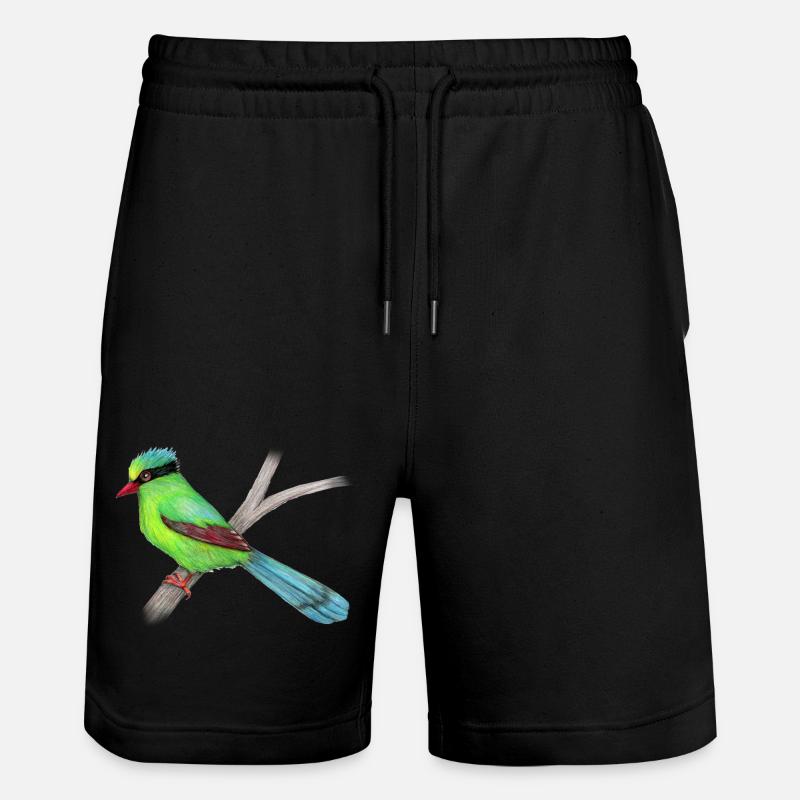 Dessin vert de crayon de pie - Short de jogging bio TRAINER Stanley/Stella unisexe - noir