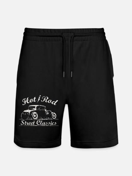 Cooler Hot Rod - Auto Street Classics - Stanley/Stella Trainer Unisex Organic Jogging Shorts - black