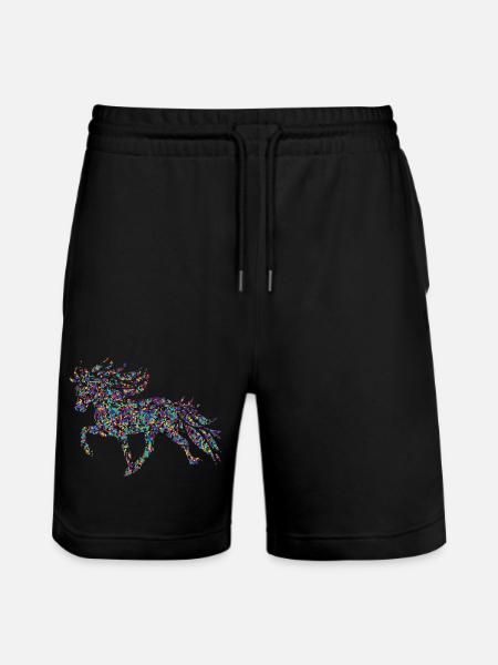 Tölter3 Confetti - Stanley/Stella Trainer Unisex Organic Jogging Shorts - black