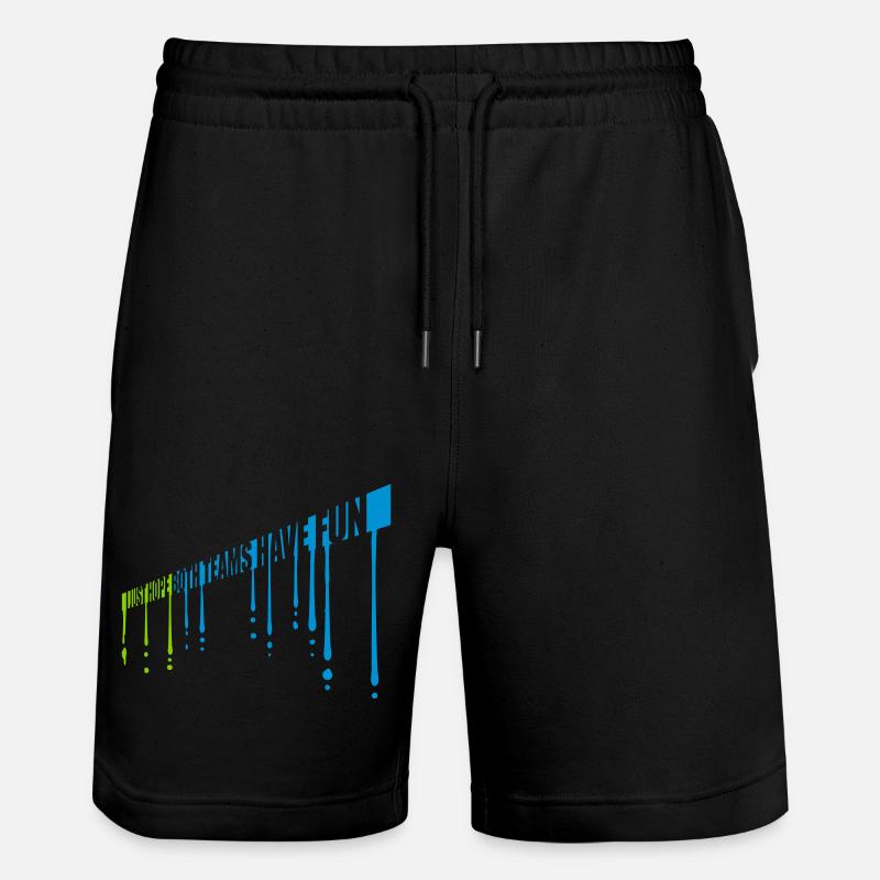 Les deux équipes s’amusent - Short de jogging bio TRAINER Stanley/Stella unisexe - noir