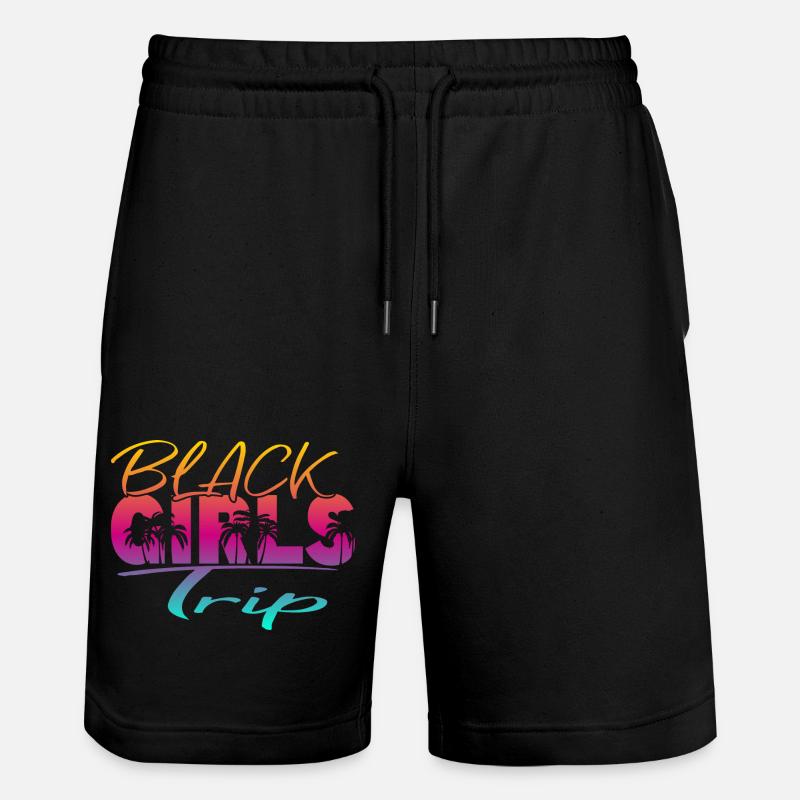 Voyage des filles noires - Short de jogging bio TRAINER Stanley/Stella unisexe - noir