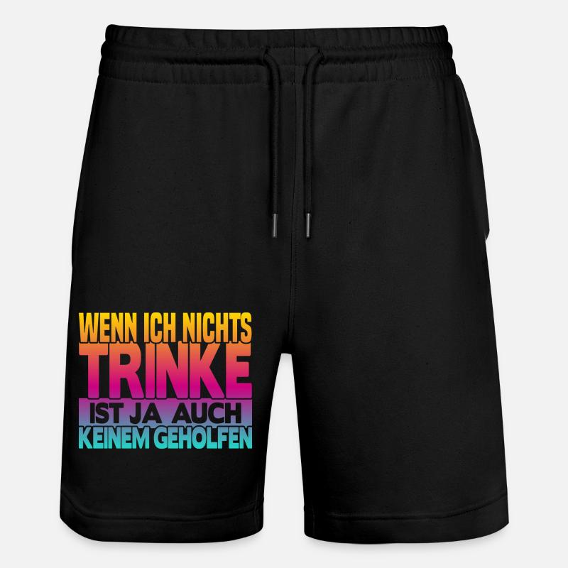 Quand je ne bois rien - Short de jogging bio TRAINER Stanley/Stella unisexe - noir