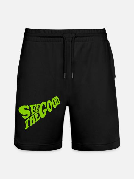 see the good quote - Stanley/Stella Trainer Unisex Organic Jogging Shorts - black