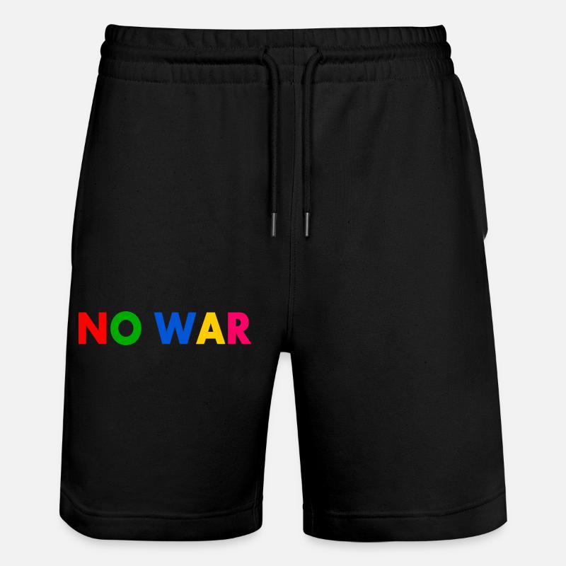 No war - Short de jogging bio TRAINER Stanley/Stella unisexe - noir