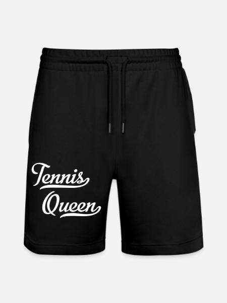 Tennis Queen - Stanley/Stella Trainer Unisex Organic Jogging Shorts - black