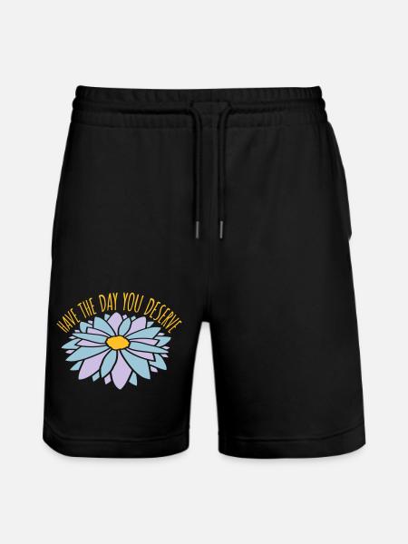 the day you deserve - Stanley/Stella Trainer Unisex Organic Jogging Shorts - black