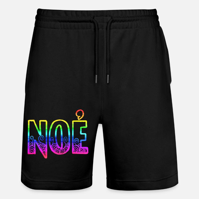 noe rs regenbogen - Stanley/Stella Unisex Bio Joggingshorts Trainer  - Schwarz
